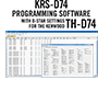 KRS-D74 Software