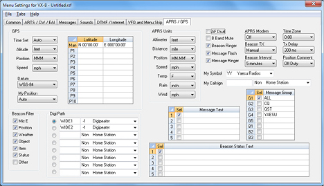 RT Systems VX-8 Radio Programming Software